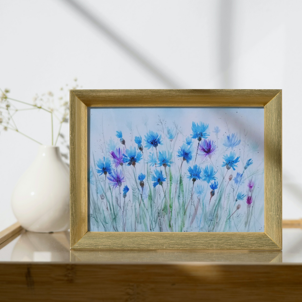"Cornflowers," Giclee Print 5x7