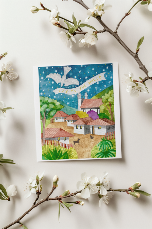"Joy to the World," Christmas & holiday greeting card