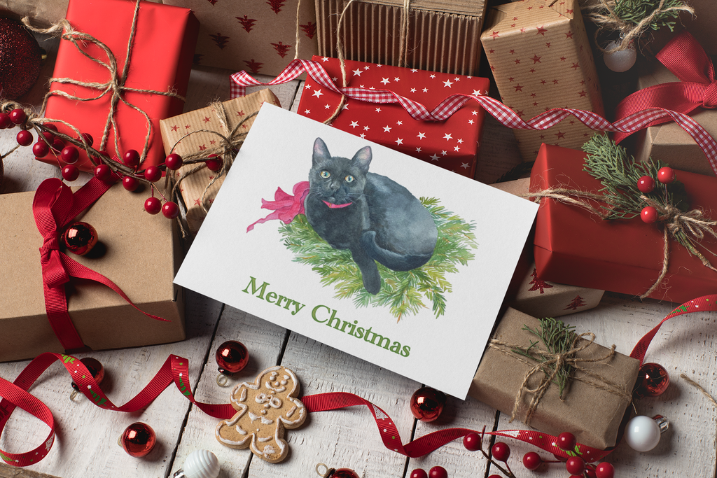 "Merry Christmas Kitty," Christmas & holiday greeting card