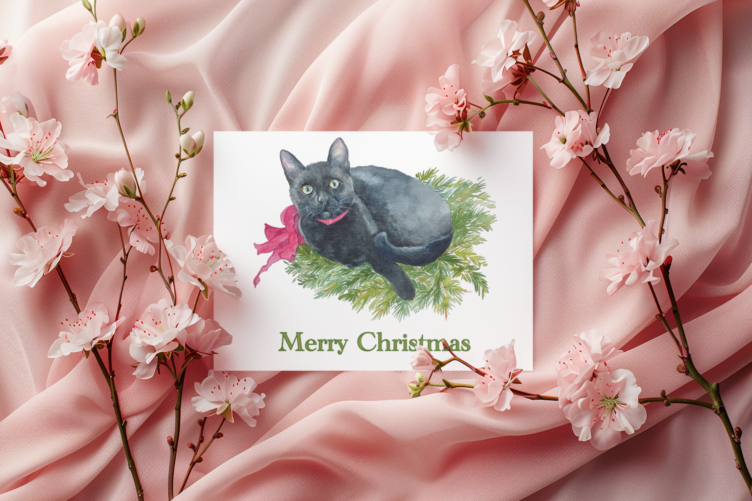 "Merry Christmas Kitty," Christmas & holiday greeting card