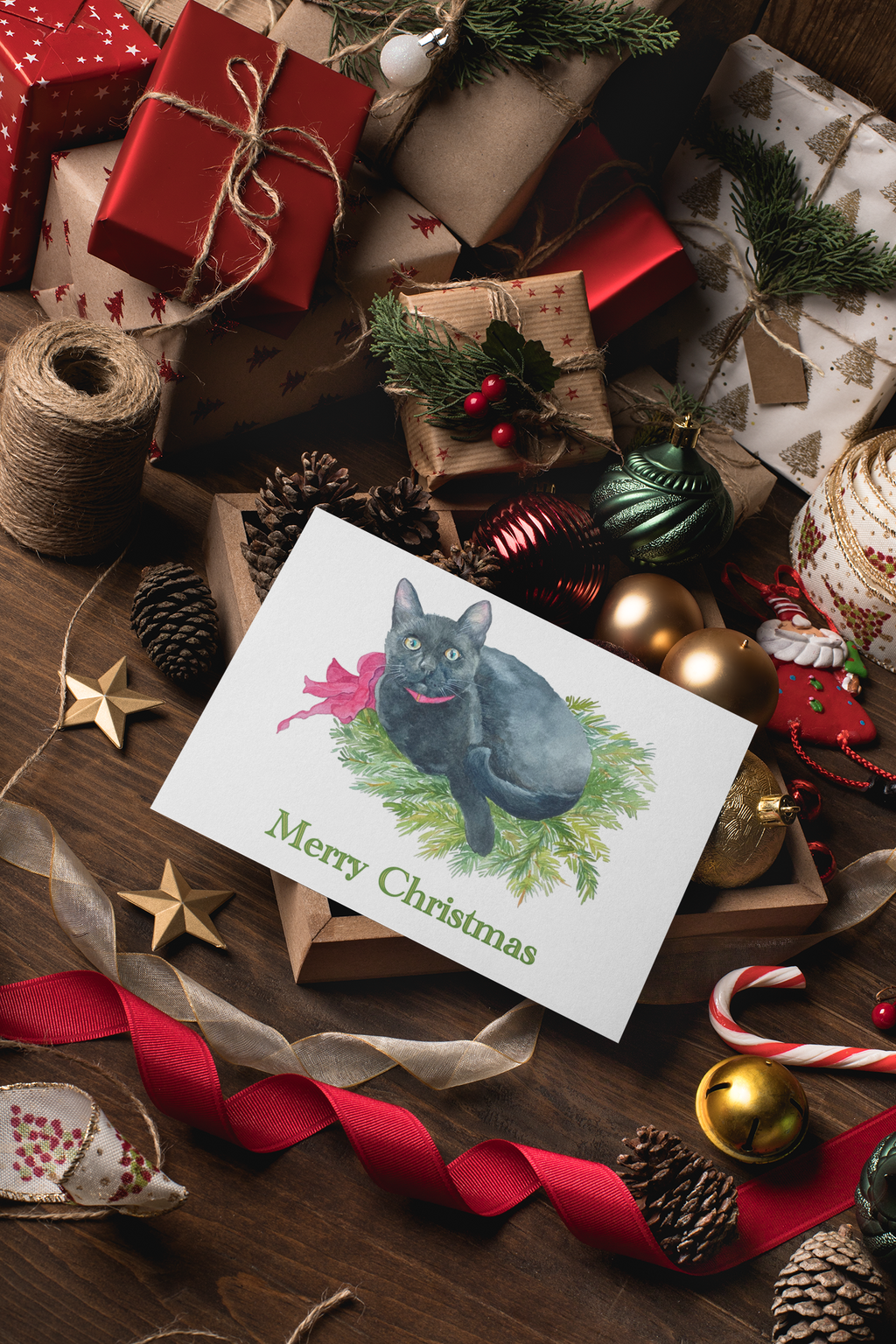 "Merry Christmas Kitty," Christmas & holiday greeting card