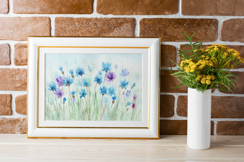 "Cornflowers," Giclee Print 5x7